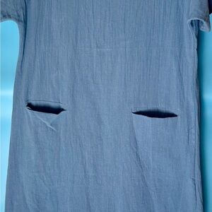 Elegant Denim Blue Mini Dress